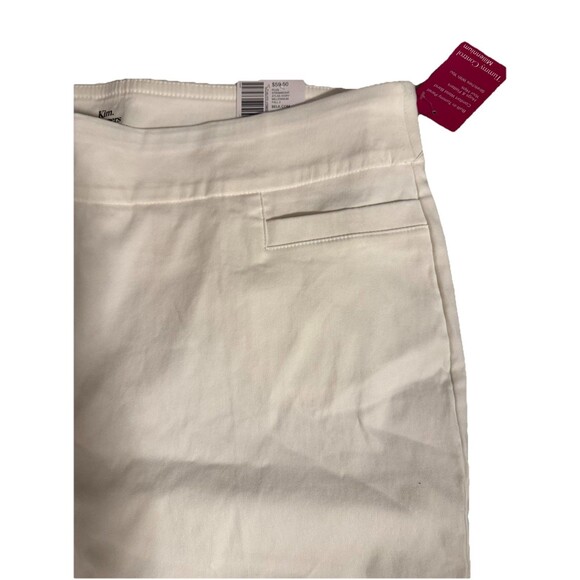 NWT Kim Rogers White Ivory Pants Sz 18W Millennium Tummy Control Stretch Pull On - Picture 7 of 13